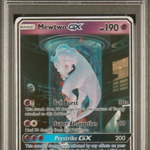 2017 POKEMON SUN & MOON MEWTWO GX #78 SHINING LEGENDS-SECRET MINT 9