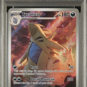 2023 POKEMON PAL EN TYRANITAR GEM MT 10 ILLUSTRATION RARE