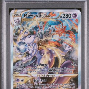 2023 POKEMON SWORD & SHIELD CROWN ZENITH #GG44 FULL ART/MEWTWO VSTAR PSA 9